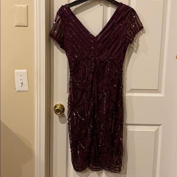 v-neck sequin dress - Picture 2 of 2